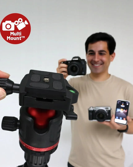 Aukštas fotoaparato ir vaizdo kameros trikojis su 3D galvute, stabilus, 173 cm