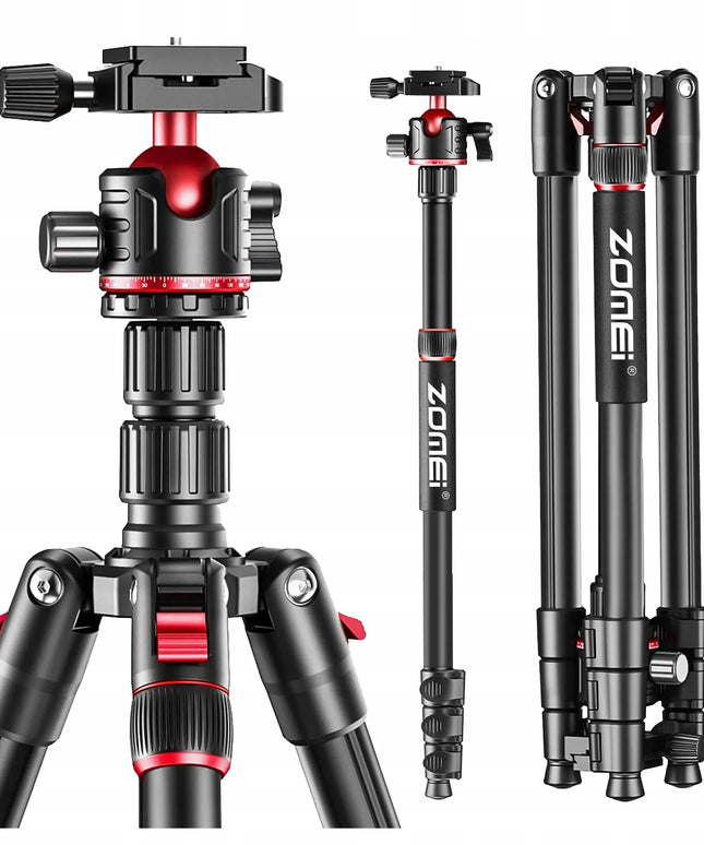 Aukštas fotoaparato ir vaizdo kameros trikojis su 3D galvute, stabilus, 173 cm