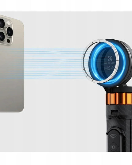 Fotografinis monopodas K&F Concept, 162 cm, fotoaparato laikiklis + nuotolinio valdymo pultelis