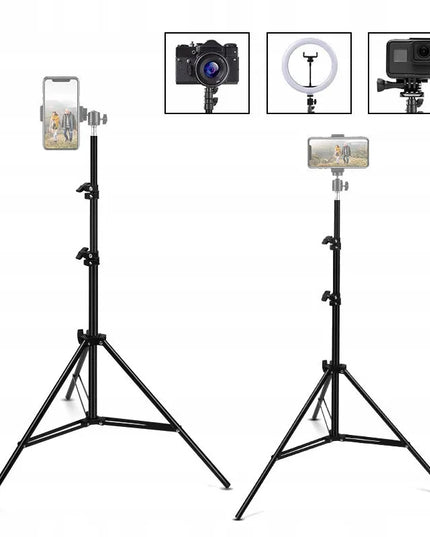 Lengvas trikojis stovas fotoaparatui ir telefonui, išmaniojo telefono laikiklis