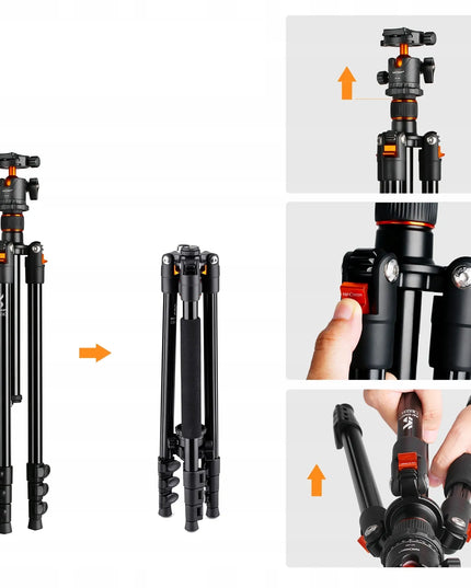 Trikojis fotoaparatui su 3D rutuline galvute makrofotografijai K&F Concept SA234