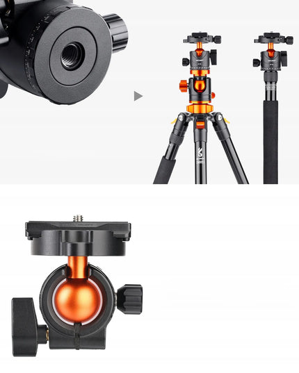 K&F Concept SA254T2 trikojis 185 cm T254A4, monopodas, horizontali kolona T KF09.090