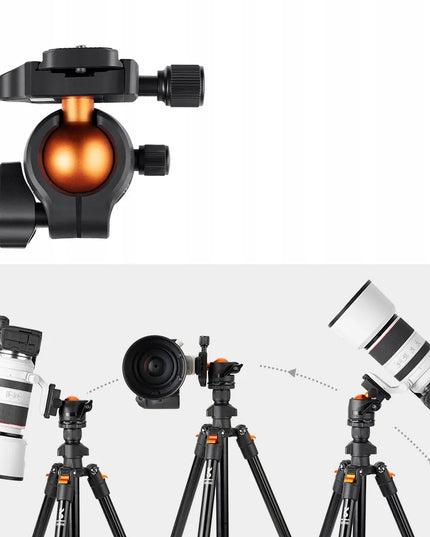 Fotografinis trikojis K&F 160 cm K234A0 BI234M KF09.101 V1 su telefono laikikliu