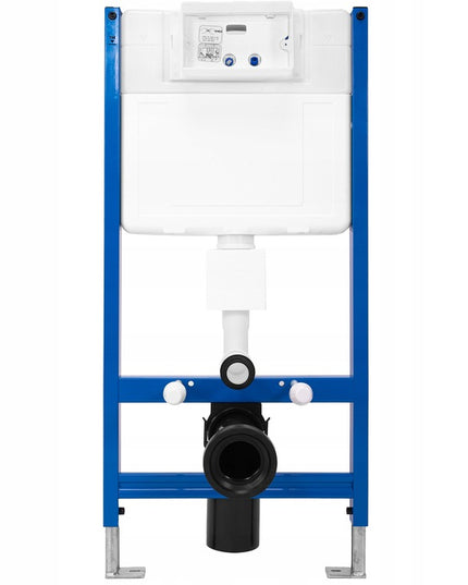 Potinkinis WC karkasas su juodu mygtuku H, 6-in-1 potinkinis WC komplektas REA