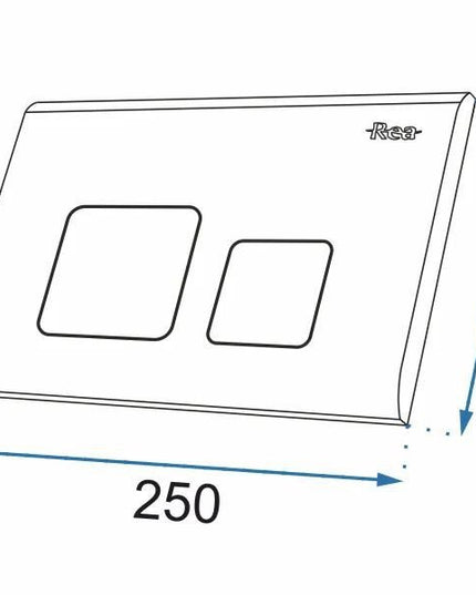 Potinkinis WC karkasas su juodu mygtuku H, 6-in-1 potinkinis WC komplektas REA