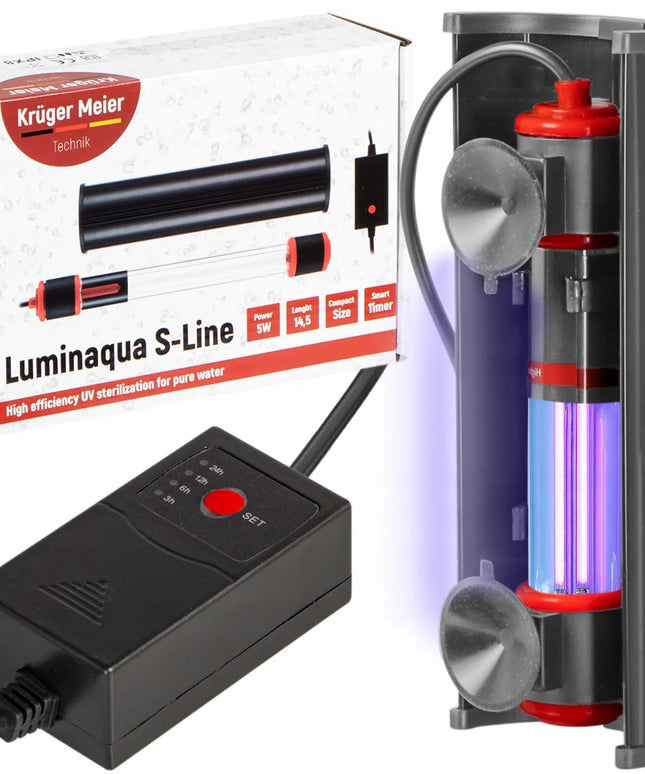 Akvariumo sterilizatorius Kruger Meier Luminaqua S-Line 5W su laikmačiu