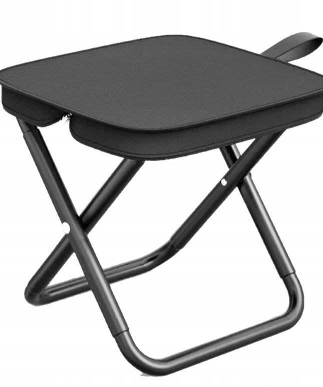 SUDEDAMAS KOMPAKTINIS METALINIS TABURETAS/STALELIS TURISTINIS ŽVEJYBINIS DĖKLAS