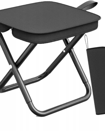 SUDEDAMAS KOMPAKTINIS METALINIS TABURETAS/STALELIS TURISTINIS ŽVEJYBINIS DĖKLAS