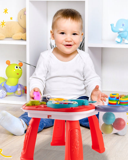 2IN1 EDUKACINIS STALIUKAS INTERAKTYVI MUZIKINĖ PANELĖ VANDENYNAS PIANINAS VAIKAMS