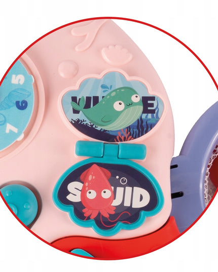 2IN1 EDUKACINIS STALIUKAS INTERAKTYVI MUZIKINĖ PANELĖ VANDENYNAS PIANINAS VAIKAMS