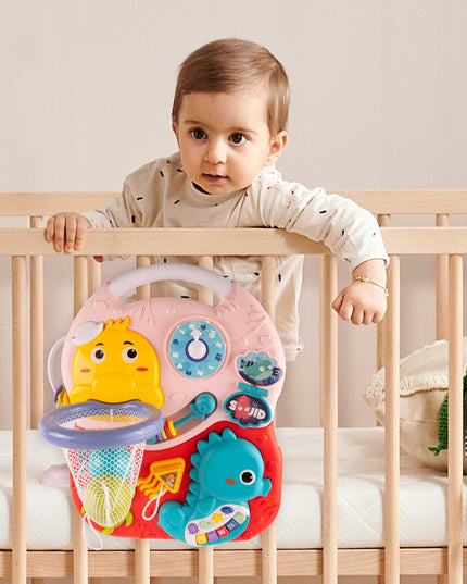 2IN1 EDUKACINIS STALIUKAS INTERAKTYVI MUZIKINĖ PANELĖ VANDENYNAS PIANINAS VAIKAMS