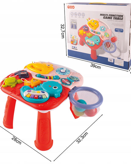 2IN1 EDUKACINIS STALIUKAS INTERAKTYVI MUZIKINĖ PANELĖ VANDENYNAS PIANINAS VAIKAMS