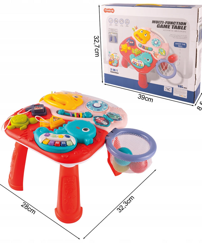 2IN1 EDUKACINIS STALIUKAS INTERAKTYVI MUZIKINĖ PANELĖ VANDENYNAS PIANINAS VAIKAMS