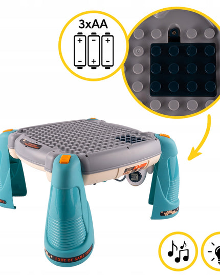 Interaktyvus edukacinis staliukas su muzikiniu pianinuku 2-in-1 vaikams