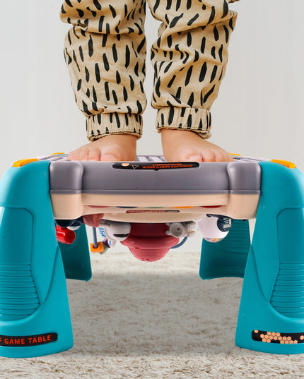 Interaktyvus edukacinis staliukas su muzikiniu pianinuku 2-in-1 vaikams