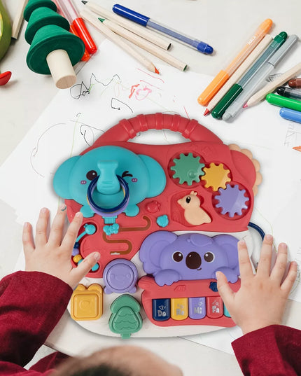 Interaktyvus edukacinis staliukas su koalos meškiuku ir pianinu mažyliui