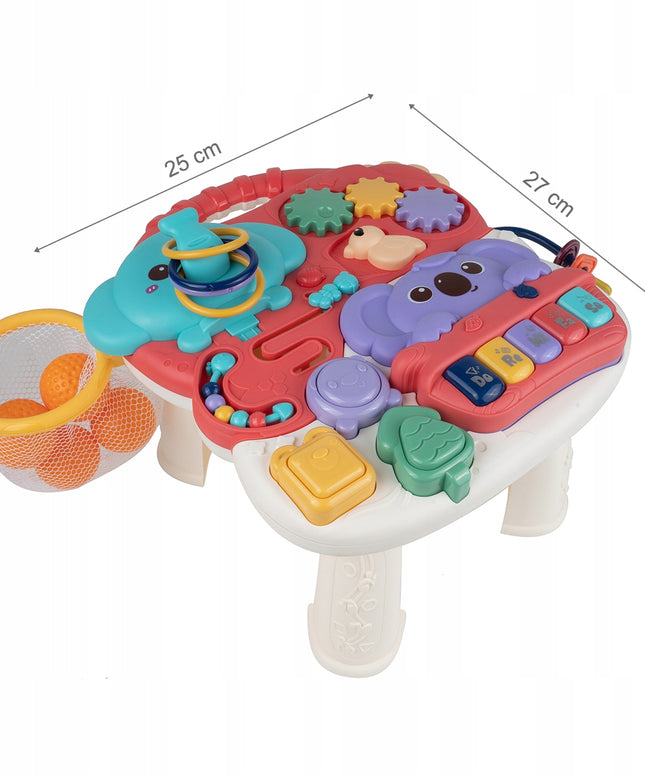 Interaktyvus edukacinis staliukas su koalos meškiuku ir pianinu mažyliui