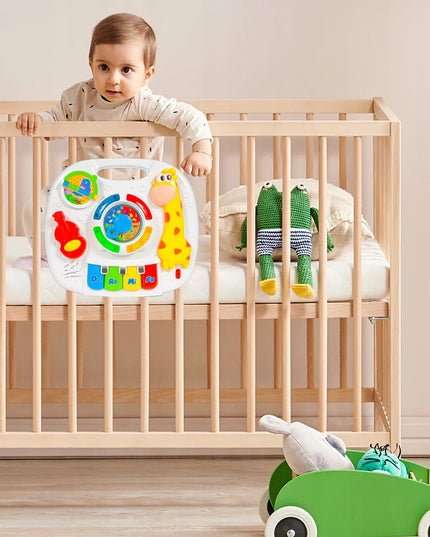 Interaktyvus edukacinis stalelis 2-in-1 su žirafos motyvu