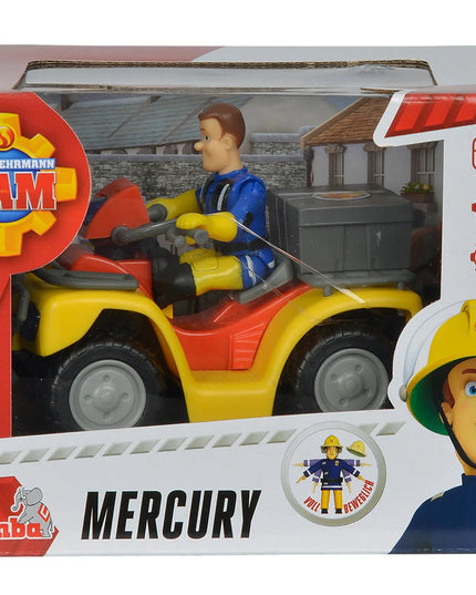 Gaisrininkas Semas keturratis Mercury su figūrėle ir įrankiais