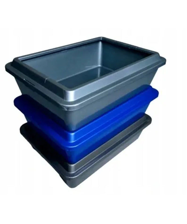 SUM-PLAST atvira katės kraiko dėžė vidutinė 42 cm x 30 cm x 12 cm