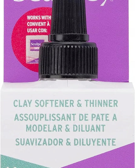 SUPER SCULPEY polimerinio molio minkštiklis ir skiediklis, 30 ml, su tiksliu dozavimo antgaliu