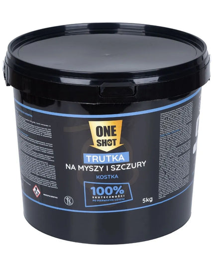 Ypač stiprus masalas kubeliais pelėms ir žiurkėms ONE SHOT, 5 kg