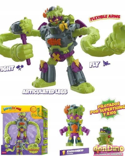 SUPER ZINGS THINGS SUPERTHINGS SUPERBOT TRASHER POWER ARMS TRASHER 25109