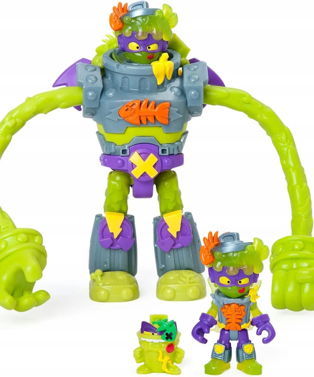 SUPERTHINGS Trasher Superbot robotas su „Power Arms“ figūrėlė ir priedai
