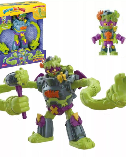 SUPERTHINGS Trasher Superbot robotas su „Power Arms“ figūrėlė ir priedai