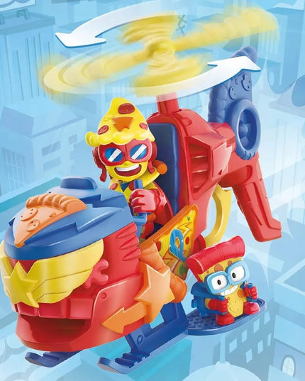 „SUPERTHINGS“ RINKINYS: „PIZZACOPTER“ SRAIGTASPARNIS IR FIGŪRĖLĖ