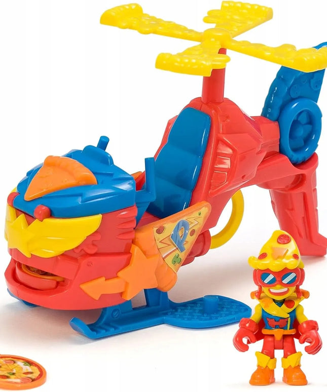 „SUPERTHINGS“ RINKINYS: „PIZZACOPTER“ SRAIGTASPARNIS IR FIGŪRĖLĖ