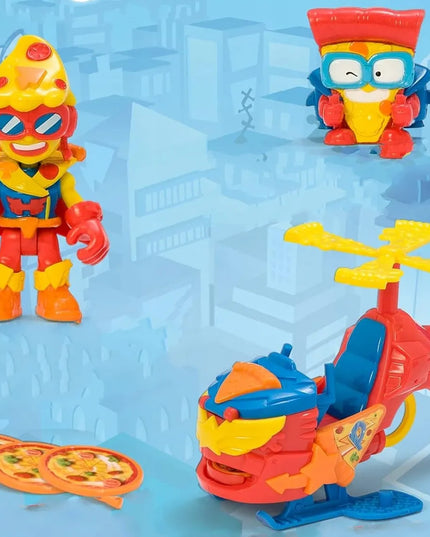 „SUPERTHINGS“ RINKINYS: „PIZZACOPTER“ SRAIGTASPARNIS IR FIGŪRĖLĖ