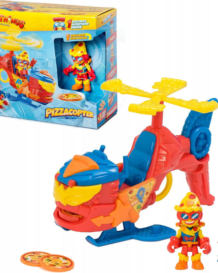 „SUPERTHINGS“ RINKINYS: „PIZZACOPTER“ SRAIGTASPARNIS IR FIGŪRĖLĖ