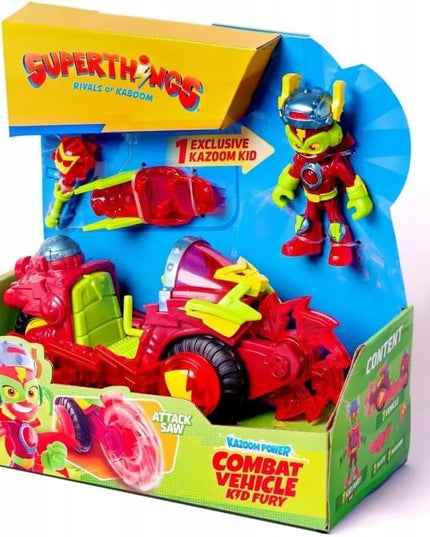 „SuperThings Kazoom Combat“ transporto priemonė su figūrėle ir aksesuarais