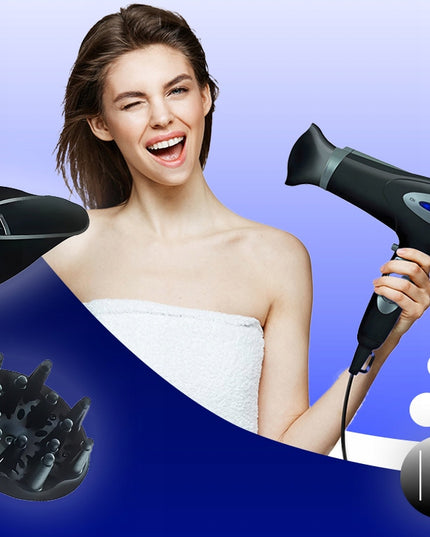 Plaukų džiovintuvas 5-in-1 2000W su jonizacija, difuzoriumi, koncentratoriumi, šalto oro funkcija