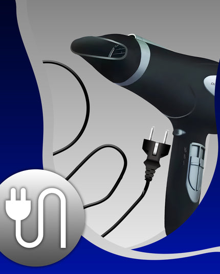 Plaukų džiovintuvas 5-in-1 2000W su jonizacija, difuzoriumi, koncentratoriumi, šalto oro funkcija