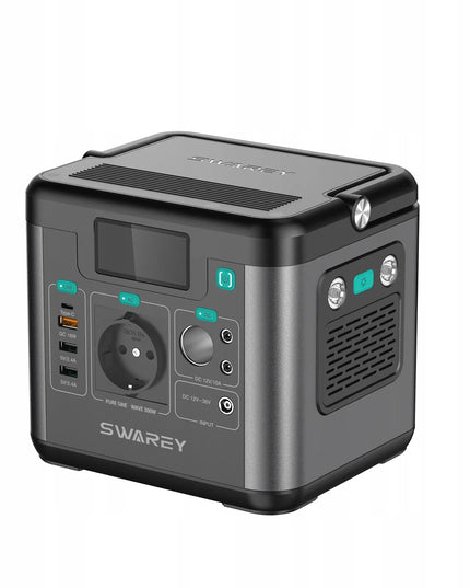 SWAREY S160+100W maitinimo stotelė 222 Wh su 100 W saulės baterija, 300 W AC išėjimas, 65 W USB-C