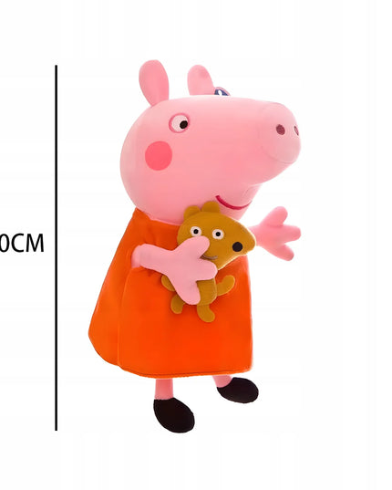 „Peppa Pig“ pliušinis žaislas su meškiuku Teddy, 30 cm