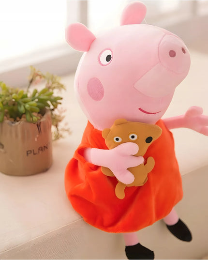 „Peppa Pig“ pliušinis žaislas su meškiuku Teddy, 30 cm