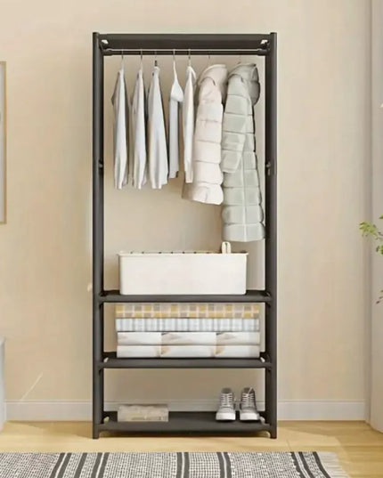Medžiaginė tekstilinė drabužių spinta, sulankstoma drabužinė su lentynomis