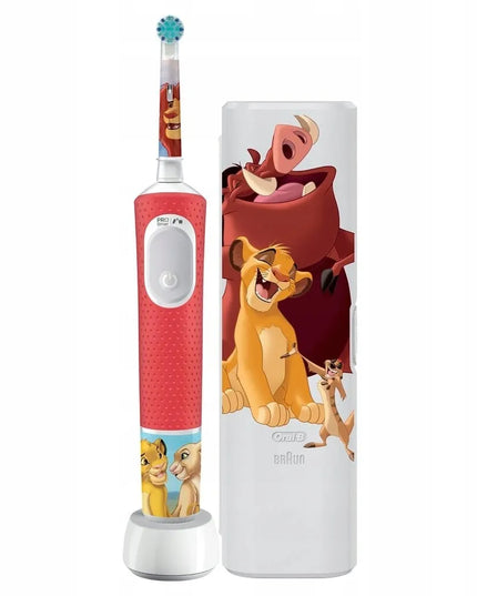 Elektrinis dantų šepetėlis vaikams Oral-B Vitality Pro D103 „Liūtas karalius“ + dėklas