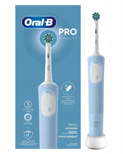 Elektrinis dantų šepetėlis Oral-B Vitality Pro D103 Blue su dėklu ir priedais