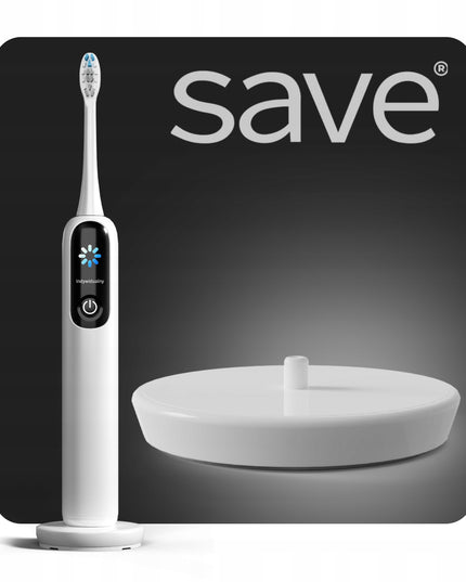 Elektrinis Sonicinis Dantų Šepetėlis 120 000 aps./min, su dėklu, stotele ir antgaliais