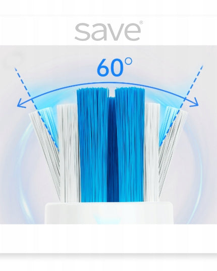 Elektrinis Sonicinis Dantų Šepetėlis 120 000 aps./min, su dėklu, stotele ir antgaliais