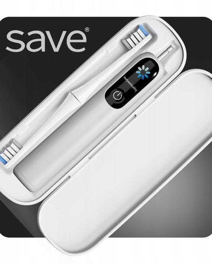 Elektrinis Sonicinis Dantų Šepetėlis 120 000 aps./min, su dėklu, stotele ir antgaliais