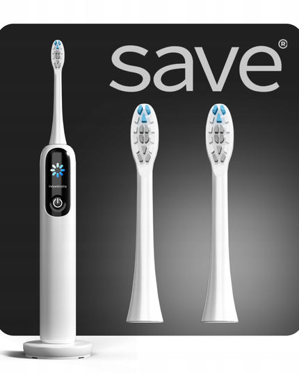 Elektrinis Sonicinis Dantų Šepetėlis 120 000 aps./min, su dėklu, stotele ir antgaliais