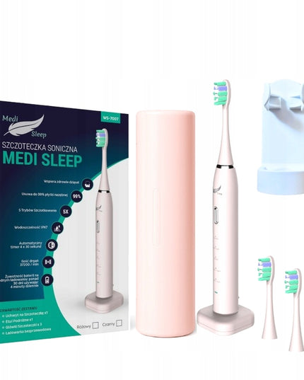 Sonic dantų šepetėlis + dėklas + laikiklis + 37 tūkst. vibracijų MEDI SLEEP