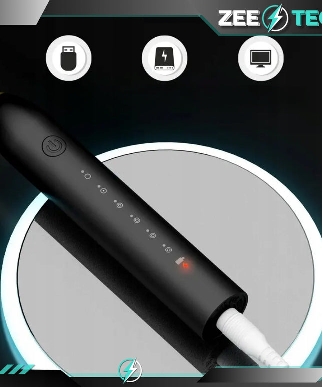 Elektrinis sonic dantų šepetėlis, 6 režimai, laikmatis + 4 antgaliai