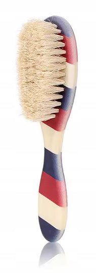 Profesionalus kirpyklos barzdos ir plaukų šepetys su natūraliais šernienos šeriais