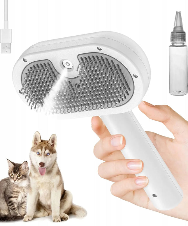 Garų šepetys šunims ir katėms kailio priežiūrai Steamy Cat Brush